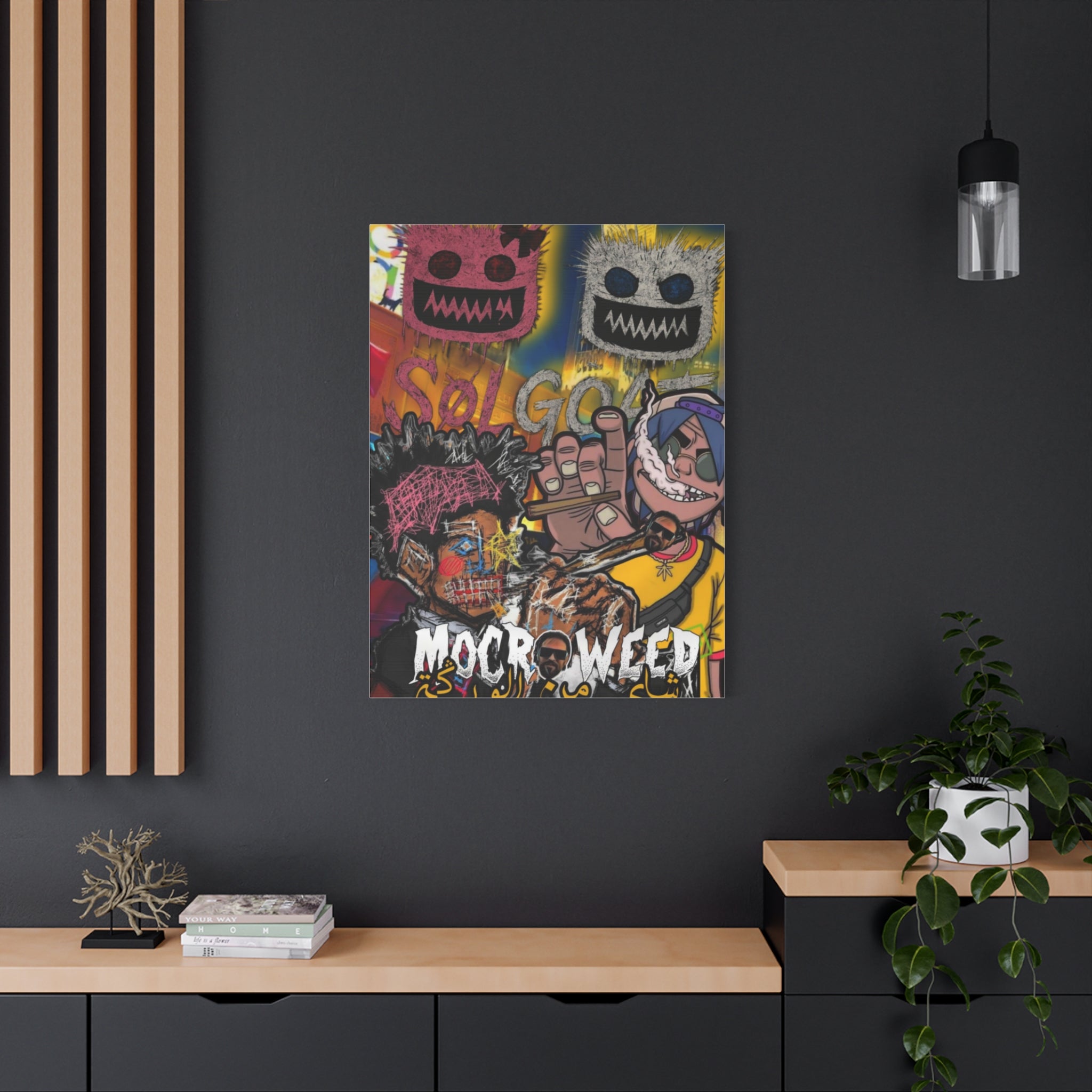 Matte Canvas, Stretched, 1.25" MOCRO WEED